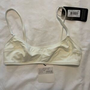 Solid & Striped white Elsa bathing suit top. Size XS. NWT.